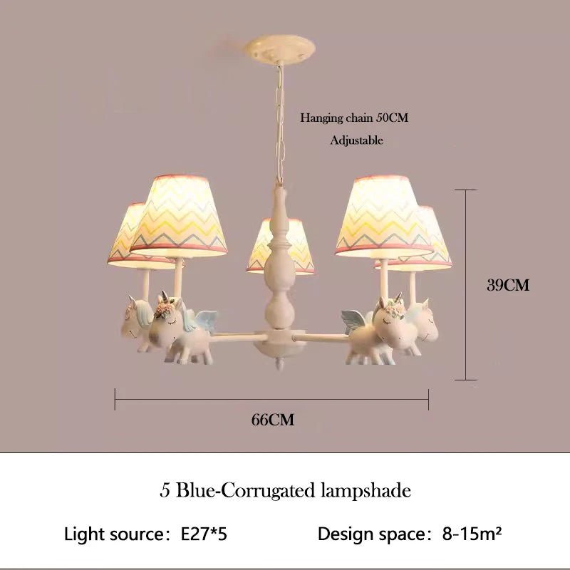 Kidylight Children's Room Pegasus Chandelier - Lumen Attic