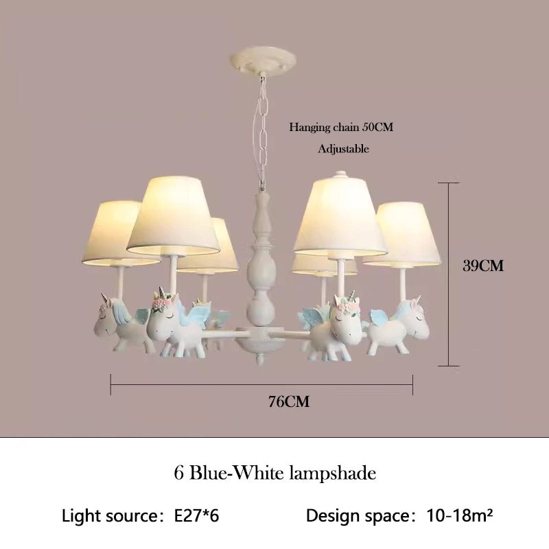 Kidylight Children's Room Pegasus Chandelier - Lumen Attic