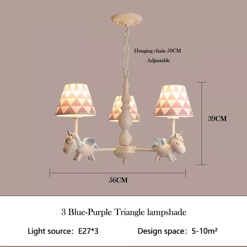 Kidylight Children's Room Pegasus Chandelier - Lumen Attic