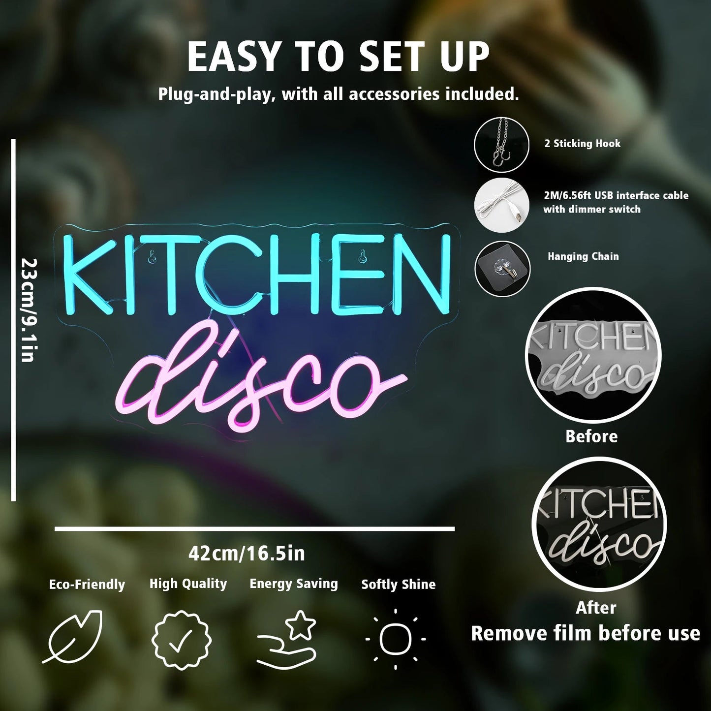 Kitchen Disco Neon Sign by Ineonlife - Lumen Attic