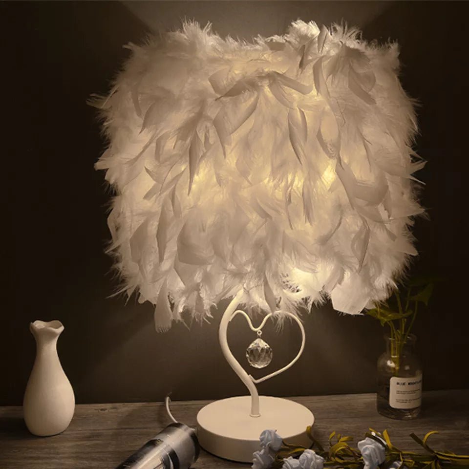 Lava Corki Feather Table Lamp - Lumen Attic