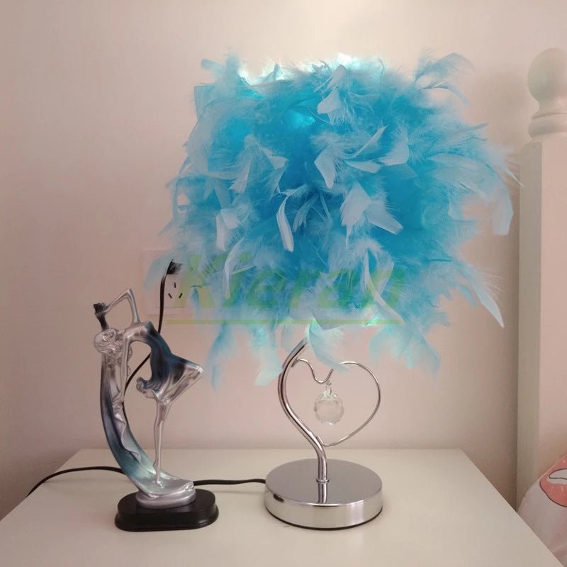 Lava Corki Feather Table Lamp - Lumen Attic