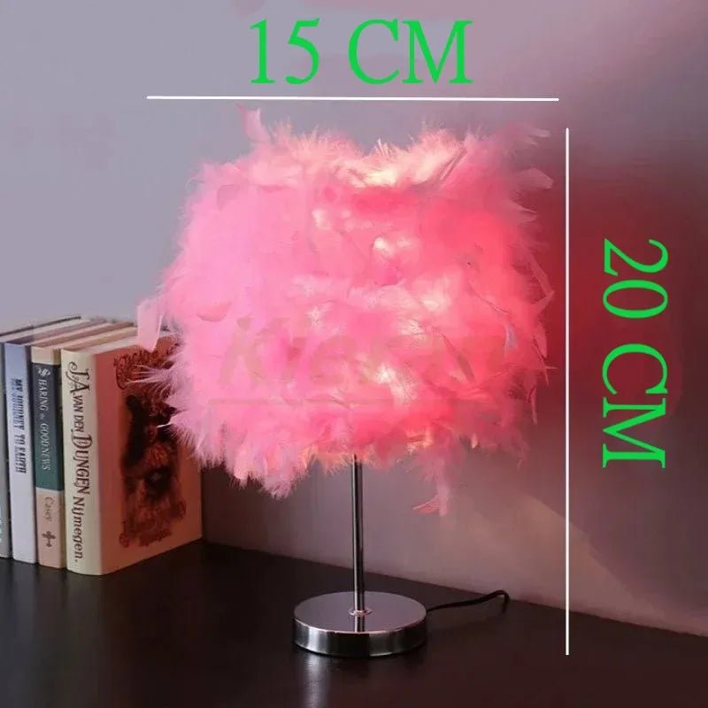 Lava Corki Feather Table Lamp - Lumen Attic