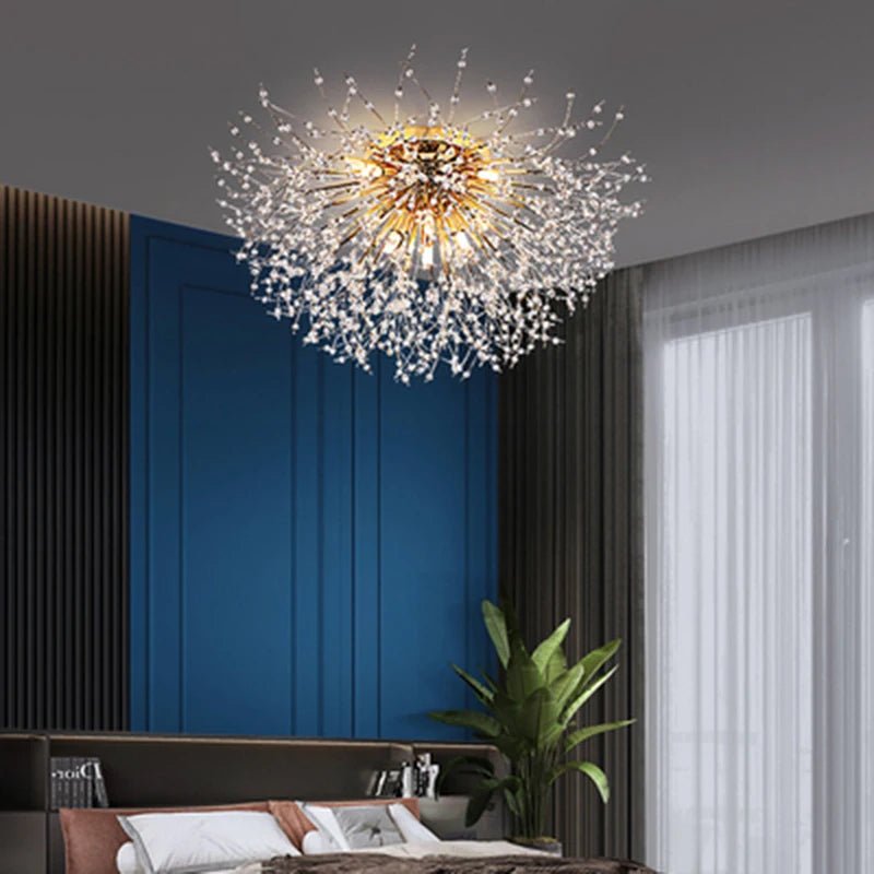 Lism Crystal Blossom Ceiling Light Elegant - Lumen Attic