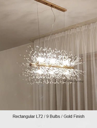 Lism Crystal Blossom Ceiling Light Elegant - Lumen Attic