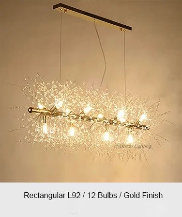 Lism Crystal Blossom Ceiling Light Elegant - Lumen Attic