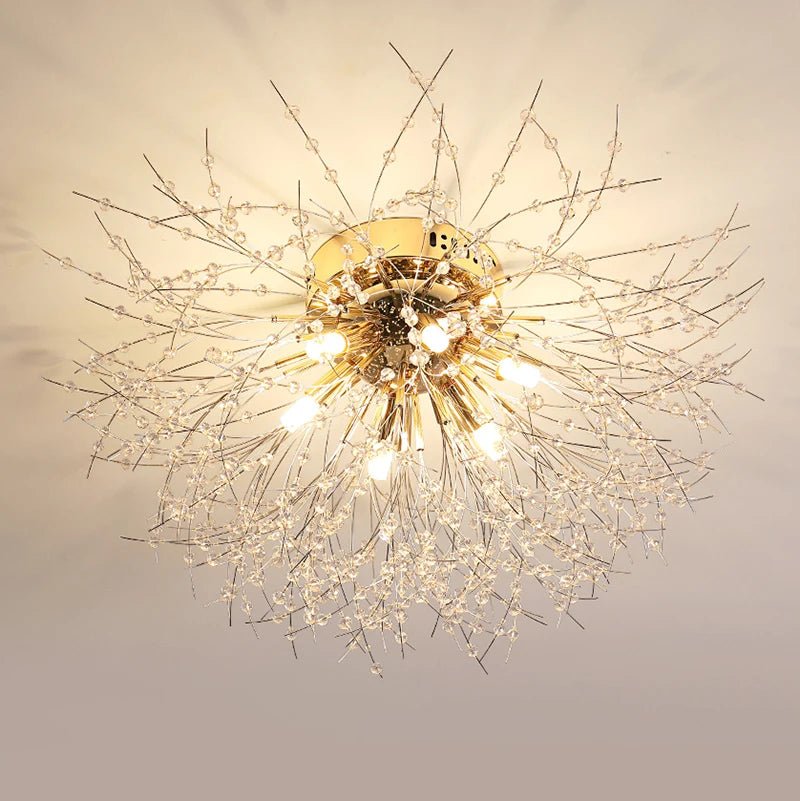 Lism Crystal Blossom Ceiling Light Elegant - Lumen Attic