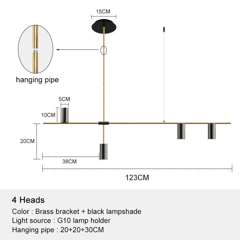 Lonlov Axis Adjustable Pendant Light - Lumen Attic