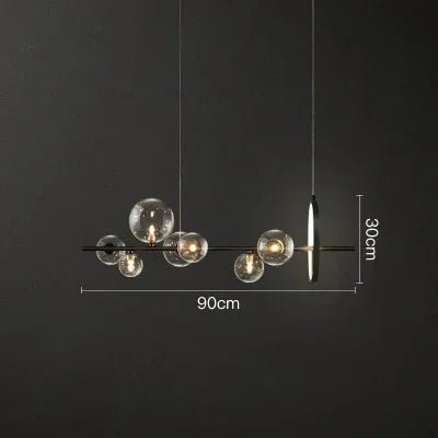 Loretti Bulba Modern Ring LED Chandelier with Glass Balls - Lumen Attic