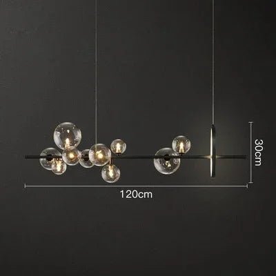 Loretti Bulba Modern Ring LED Chandelier with Glass Balls - Lumen Attic