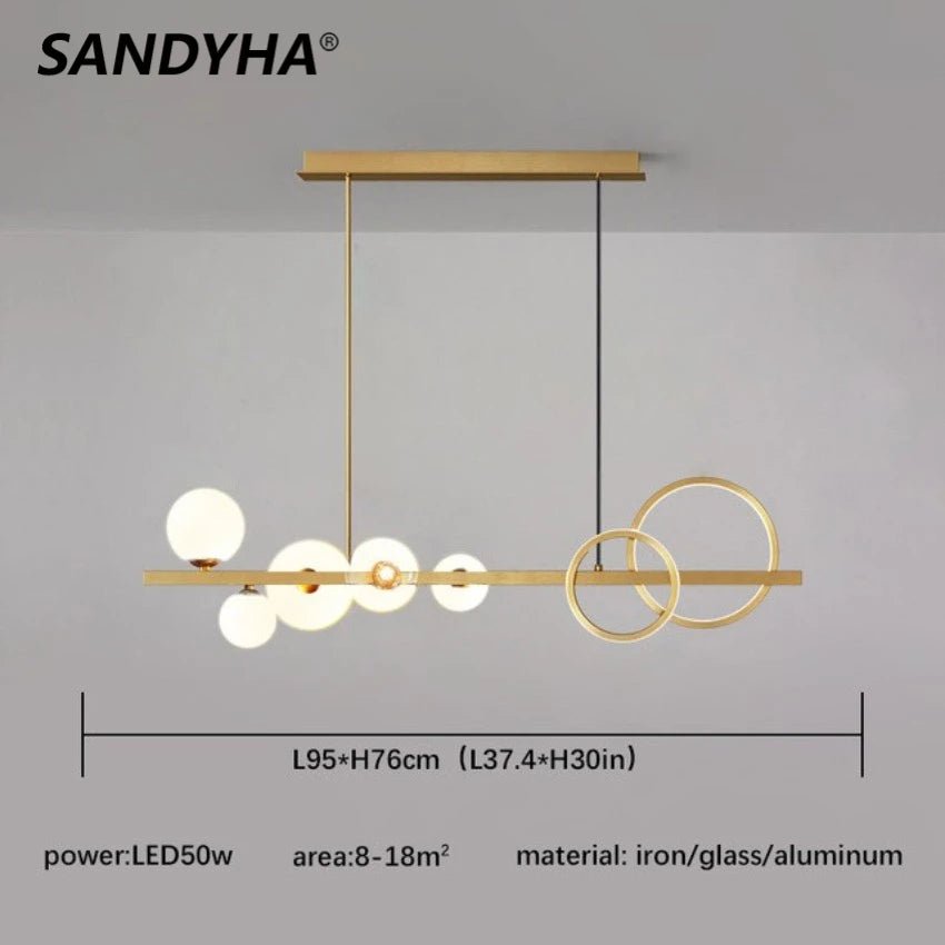 Loretti Sandyha Molecule Modern Chandeliers - Lumen Attic