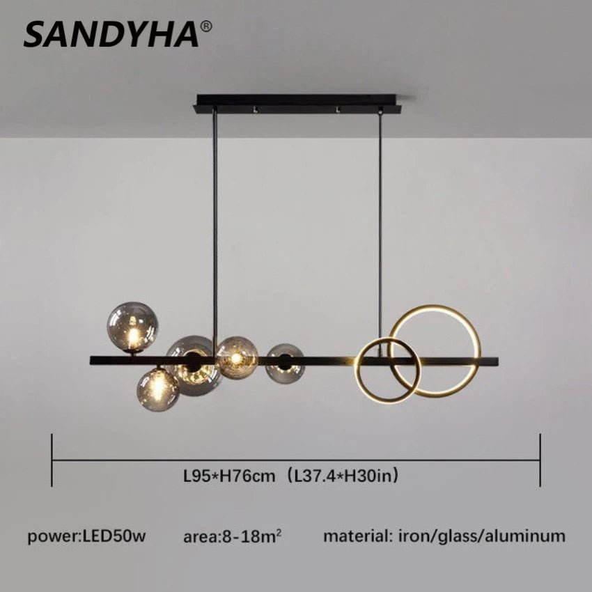 Loretti Sandyha Molecule Modern Chandeliers - Lumen Attic