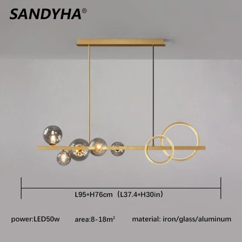 Loretti Sandyha Molecule Modern Chandeliers - Lumen Attic