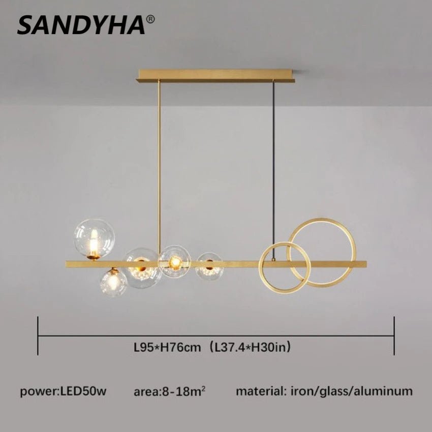 Loretti Sandyha Molecule Modern Chandeliers - Lumen Attic