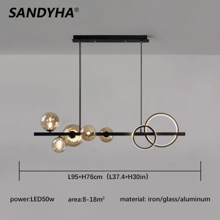 Loretti Sandyha Molecule Modern Chandeliers - Lumen Attic