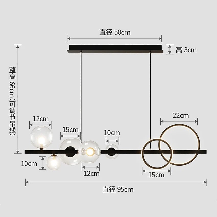 Loretti Sandyha Molecule Modern Chandeliers - Lumen Attic