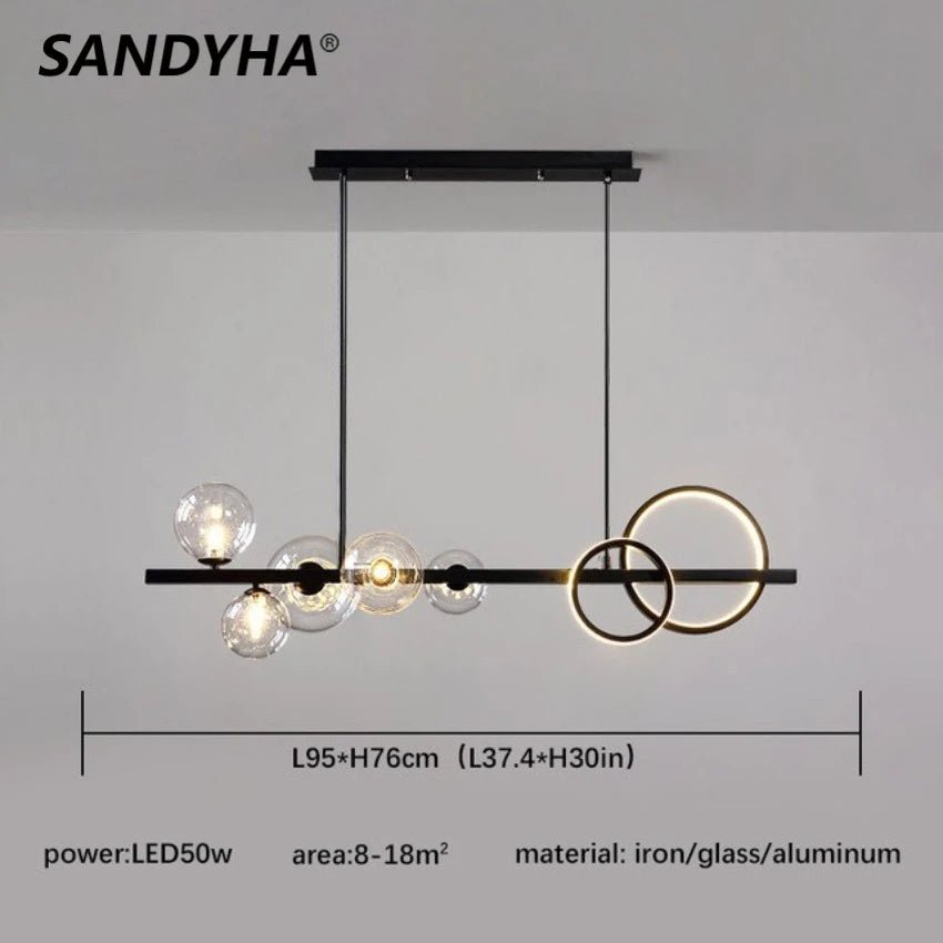 Loretti Sandyha Molecule Modern Chandeliers - Lumen Attic