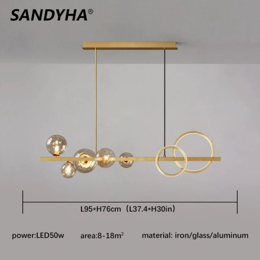 Loretti Sandyha Molecule Modern Chandeliers - Lumen Attic