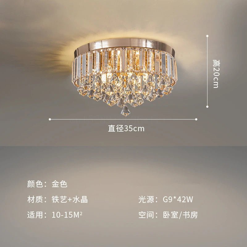 Lorovero Jinak Luxury Modern Crystal Ceiling Chandelier - Lumen Attic