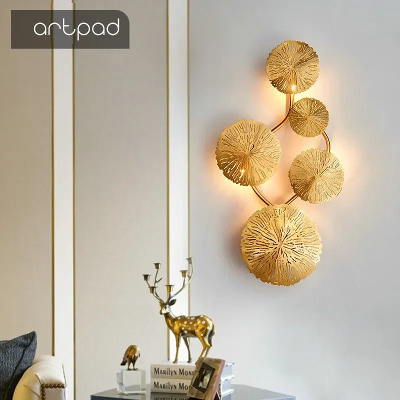 LotusLuxe Wall Sconce Artistic LED Accent Light - Lumen Attic