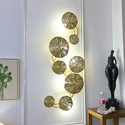 LotusLuxe Wall Sconce Artistic LED Accent Light - Lumen Attic