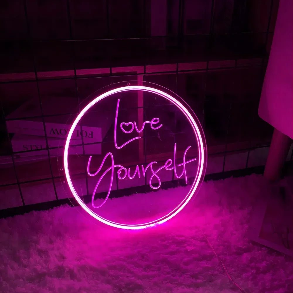 Love Yourself Neon Sign - Lumen Attic