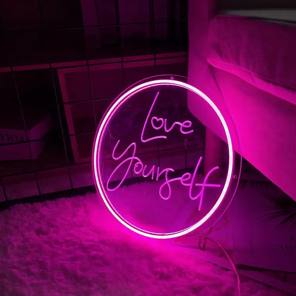 Love Yourself Neon Sign - Lumen Attic