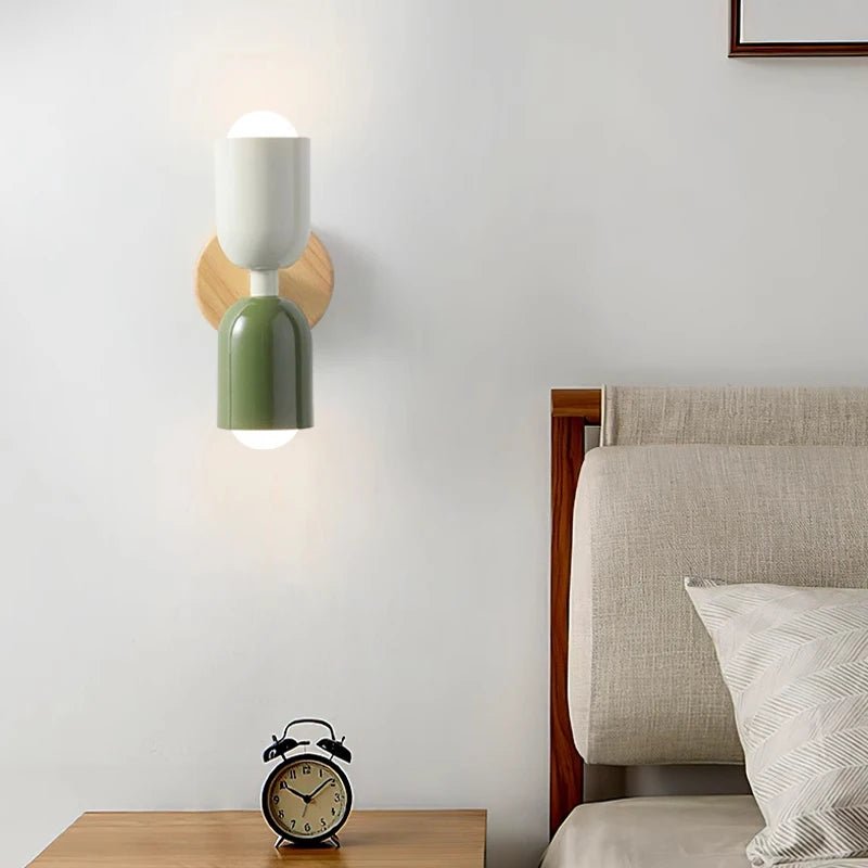 Lozetta Nordic Wooden Wall Scone - Lumen Attic