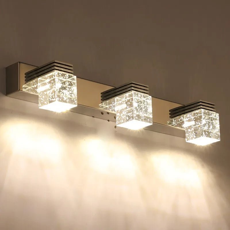 Luminara Konig Modern Crystal Vanity Wall Lamp - Lumen Attic