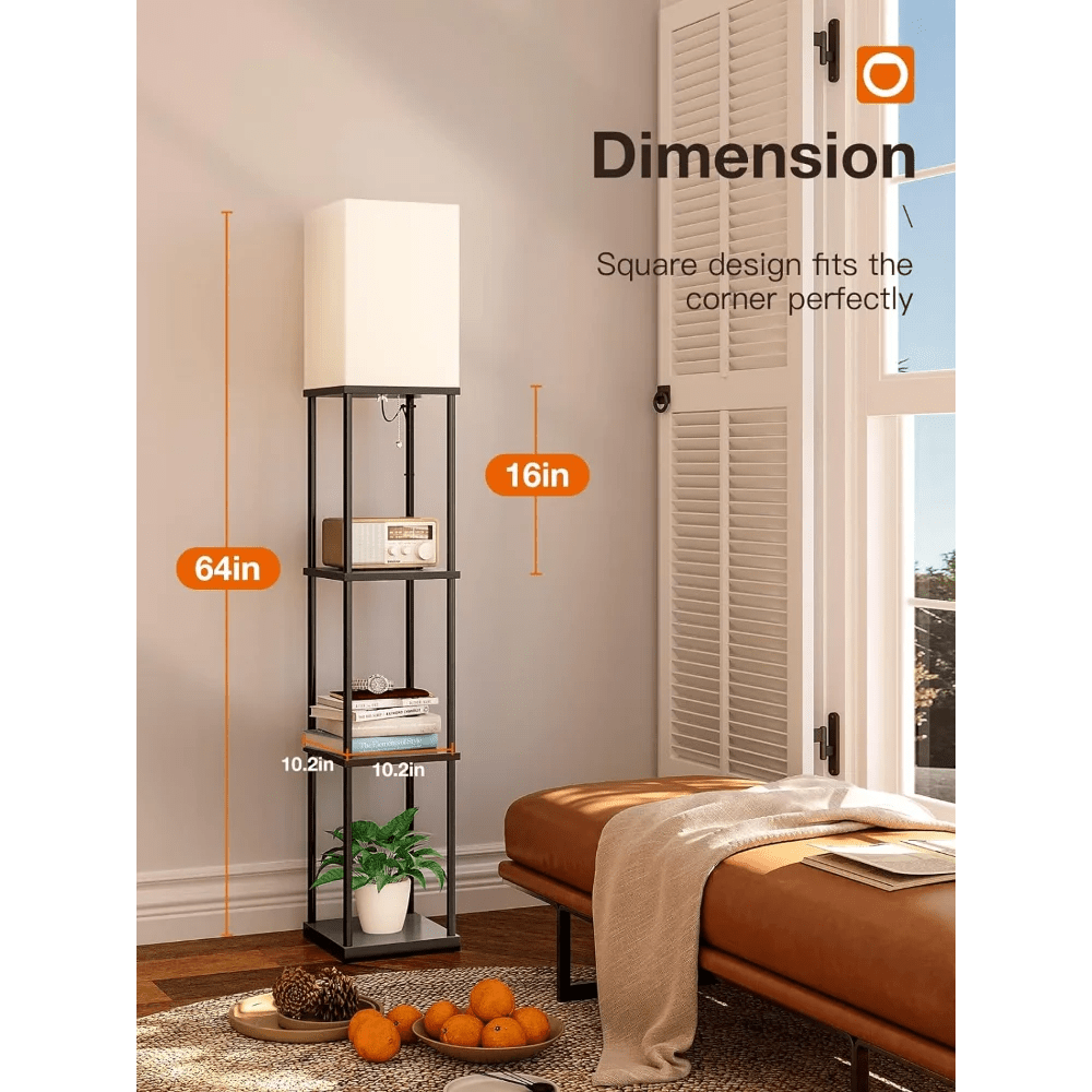 LumiShelf Floor Lamp Multi - Functional - Lumen Attic