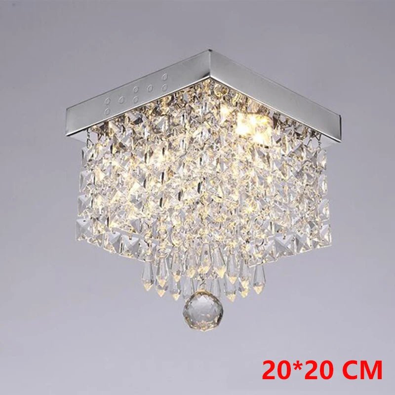 Luvanda C7V Stainless Steel Crystal Chandelier - Lumen Attic