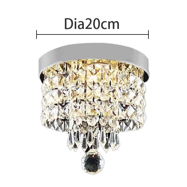 Luvanda C7V Stainless Steel Crystal Chandelier - Lumen Attic