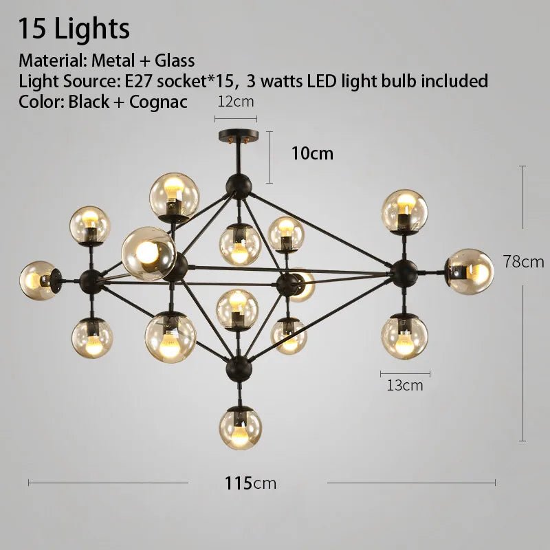 Luxara Orbital Sphere Chandelier - Lumen Attic