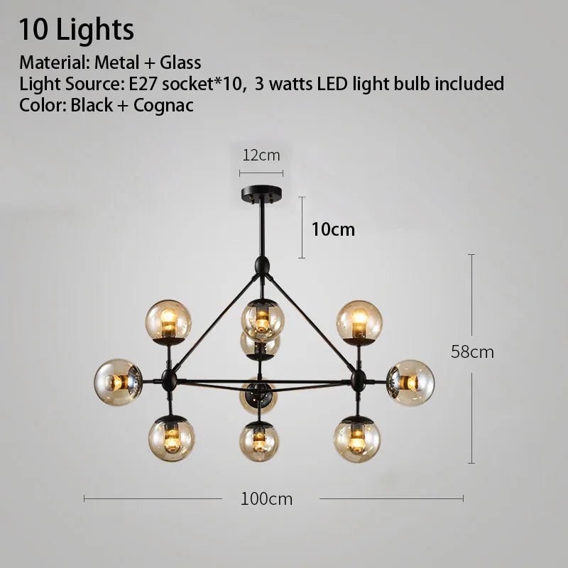 Luxara Orbital Sphere Chandelier - Lumen Attic