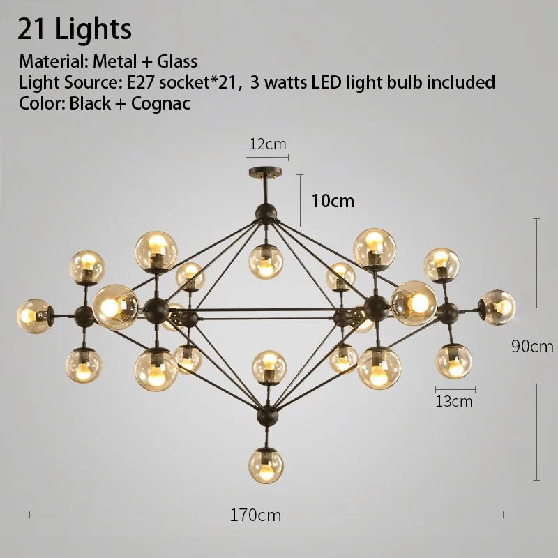 Luxara Orbital Sphere Chandelier - Lumen Attic