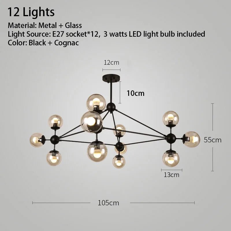 Luxara Orbital Sphere Chandelier - Lumen Attic