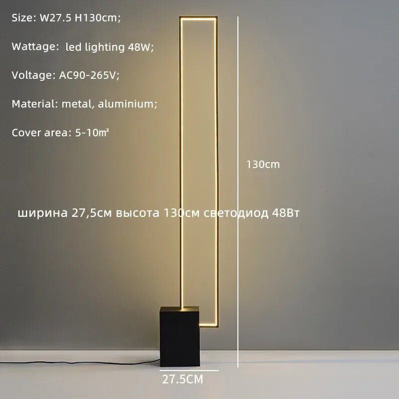 Luxora Sleek Modern Linear Glow LED Floor Lamp - Lumen Attic