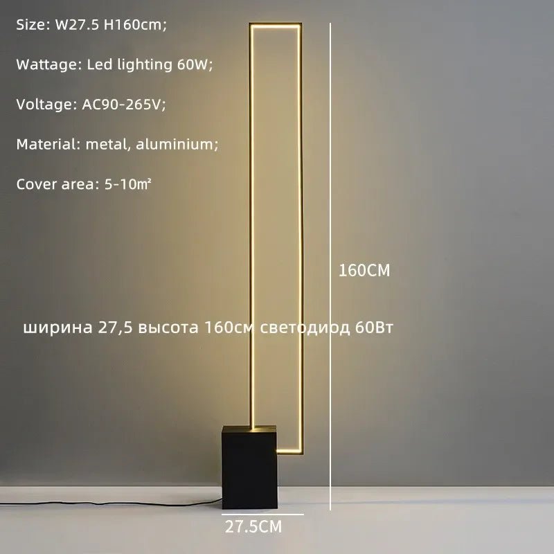 Luxora Sleek Modern Linear Glow LED Floor Lamp - Lumen Attic