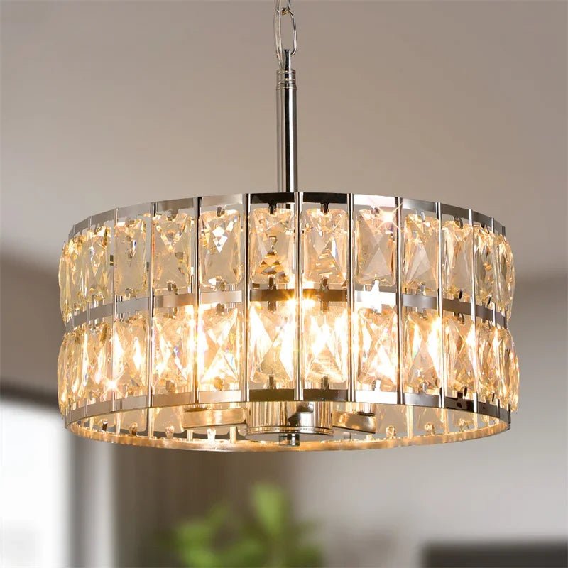 Mastromonaco Modern Crystal LED Pendant - Lumen Attic