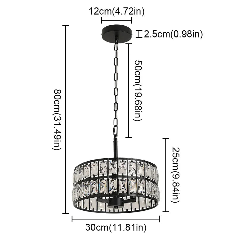 Mastromonaco Modern Crystal LED Pendant - Lumen Attic