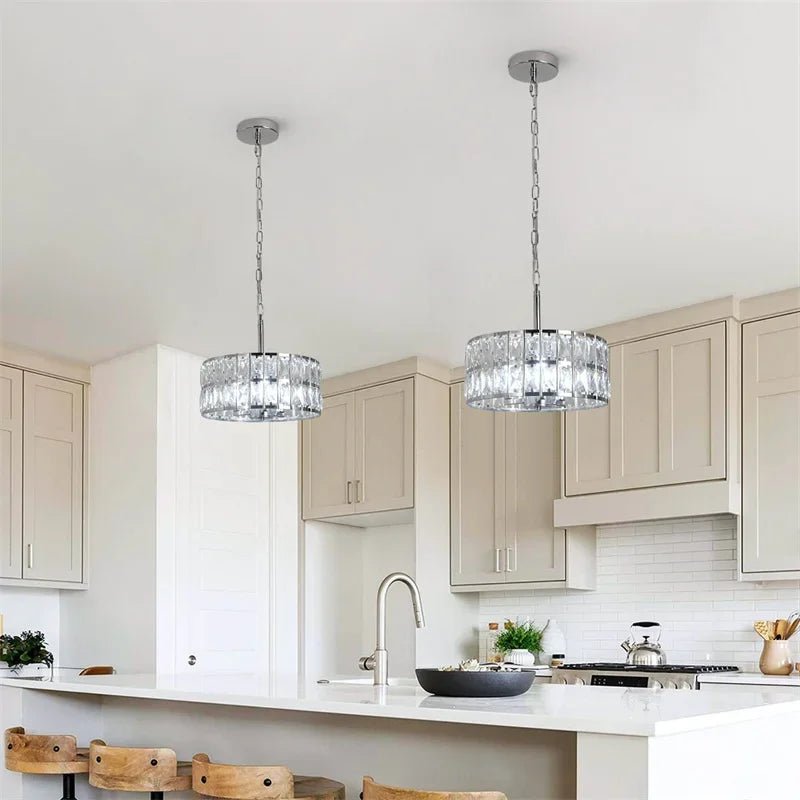 Mastromonaco Modern Crystal LED Pendant - Lumen Attic