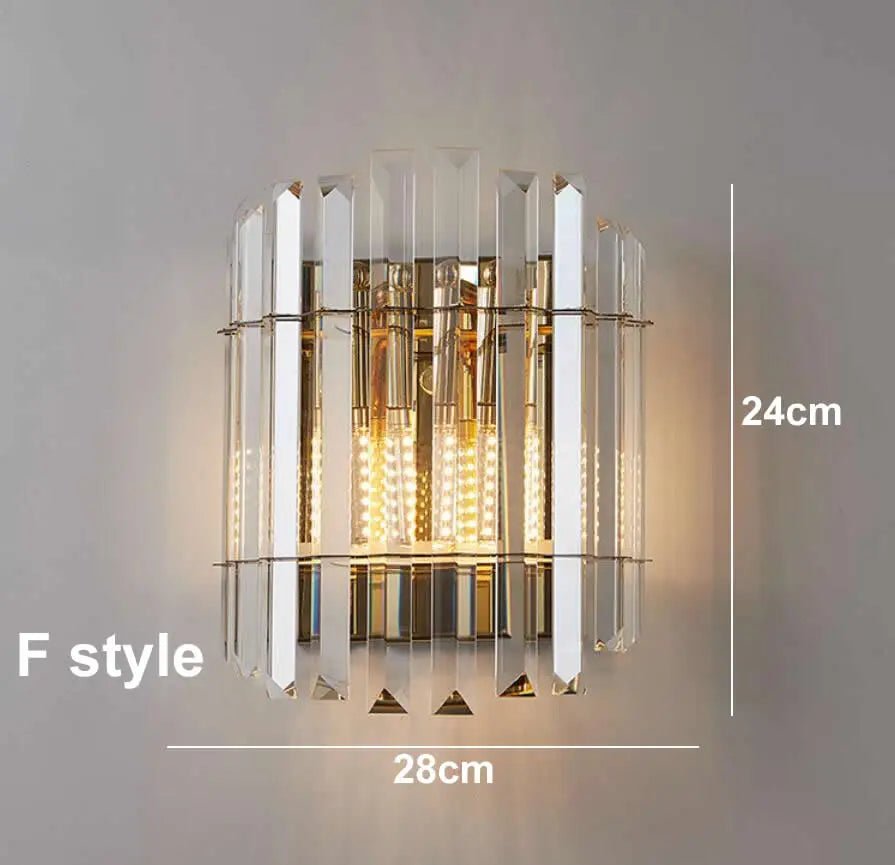 Melacina Crystal Wall Sconce - Lumen Attic