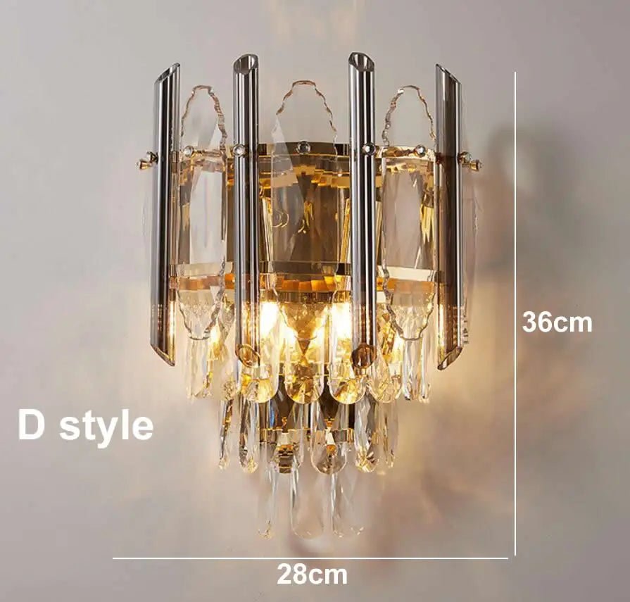 Melacina Crystal Wall Sconce - Lumen Attic