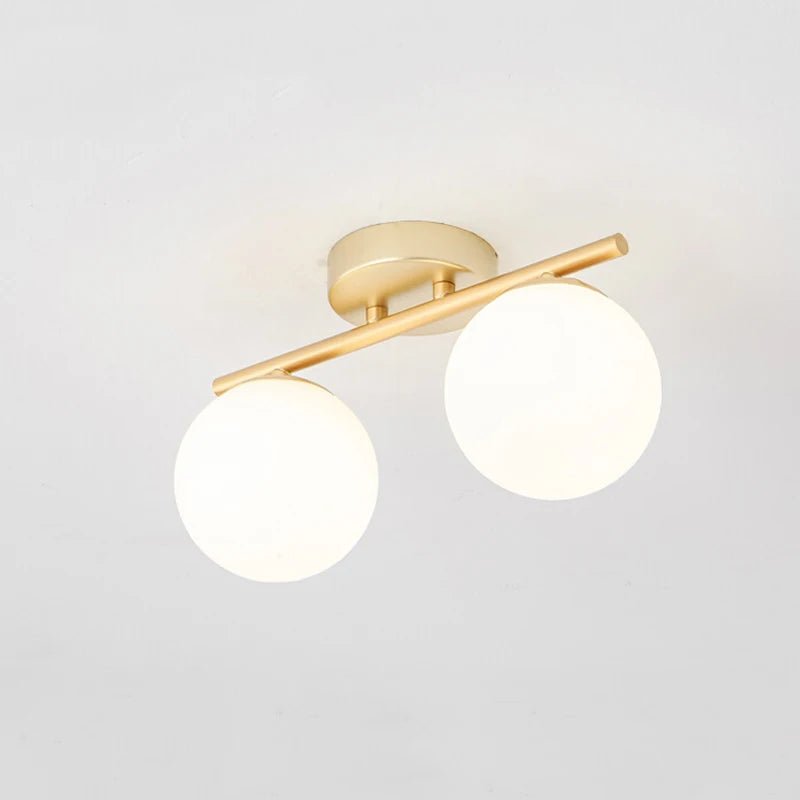 Modern Double Globe Ceiling Light by BTY - Lumen Attic