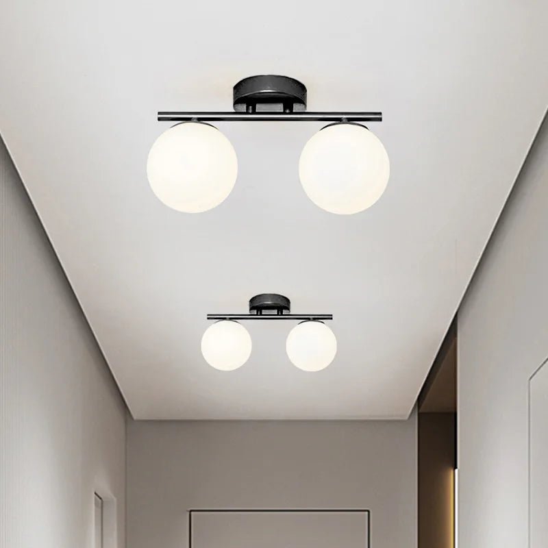 Modern Double Globe Ceiling Light by BTY - Lumen Attic