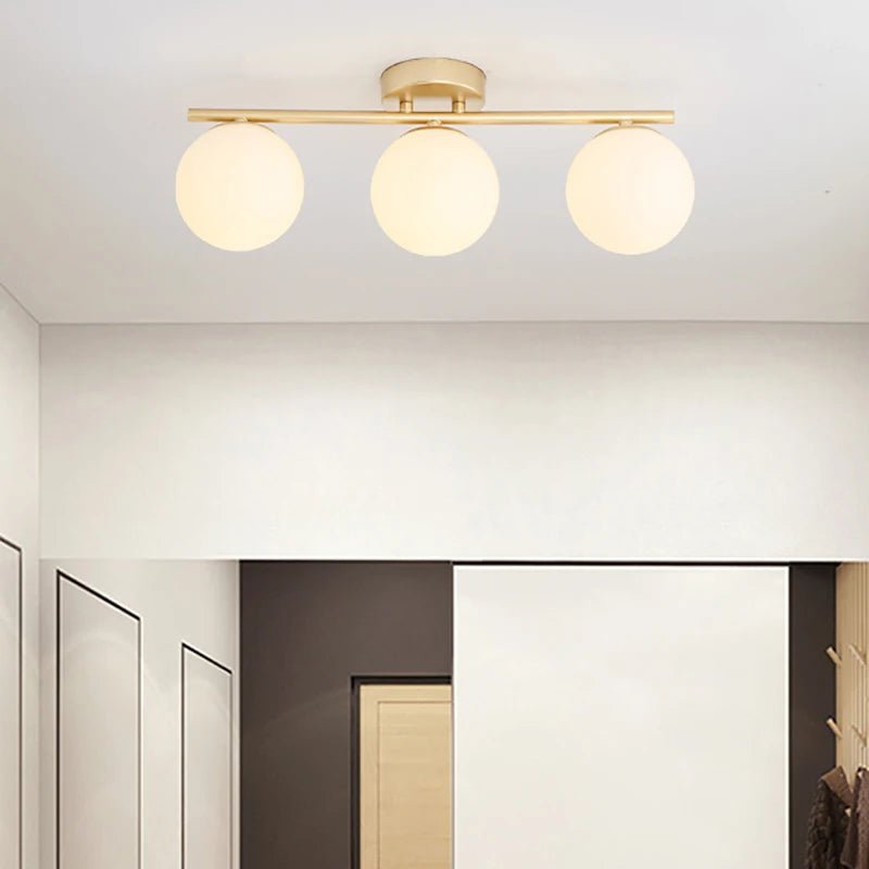 Modern Double Globe Ceiling Light by BTY - Lumen Attic