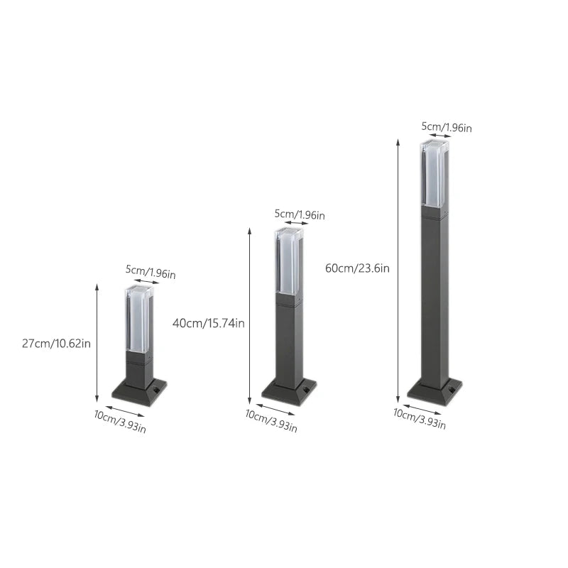 MultiLight KDL5 Aluminum Pillar Outdoor - Lumen Attic