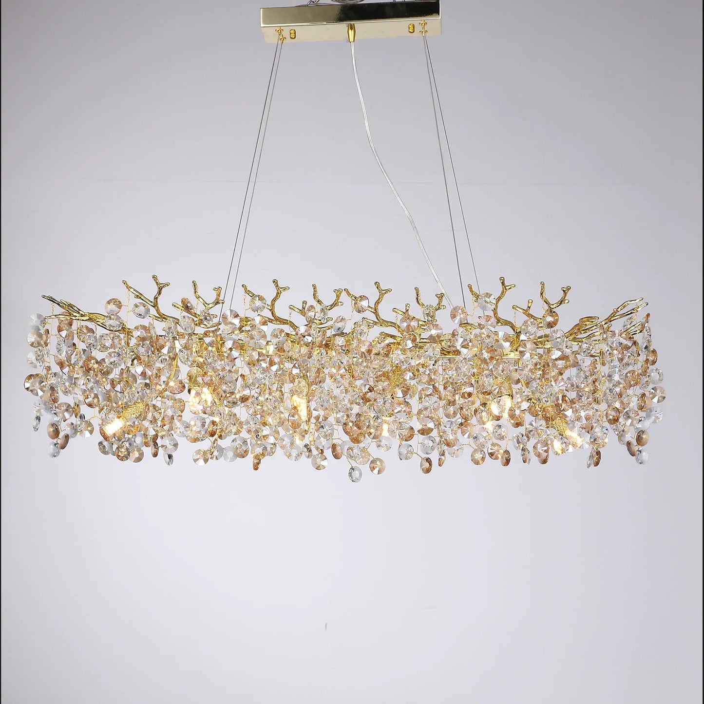 Murogino Luxury Crystal Tree Branch LED Chandelier - Lumen Attic