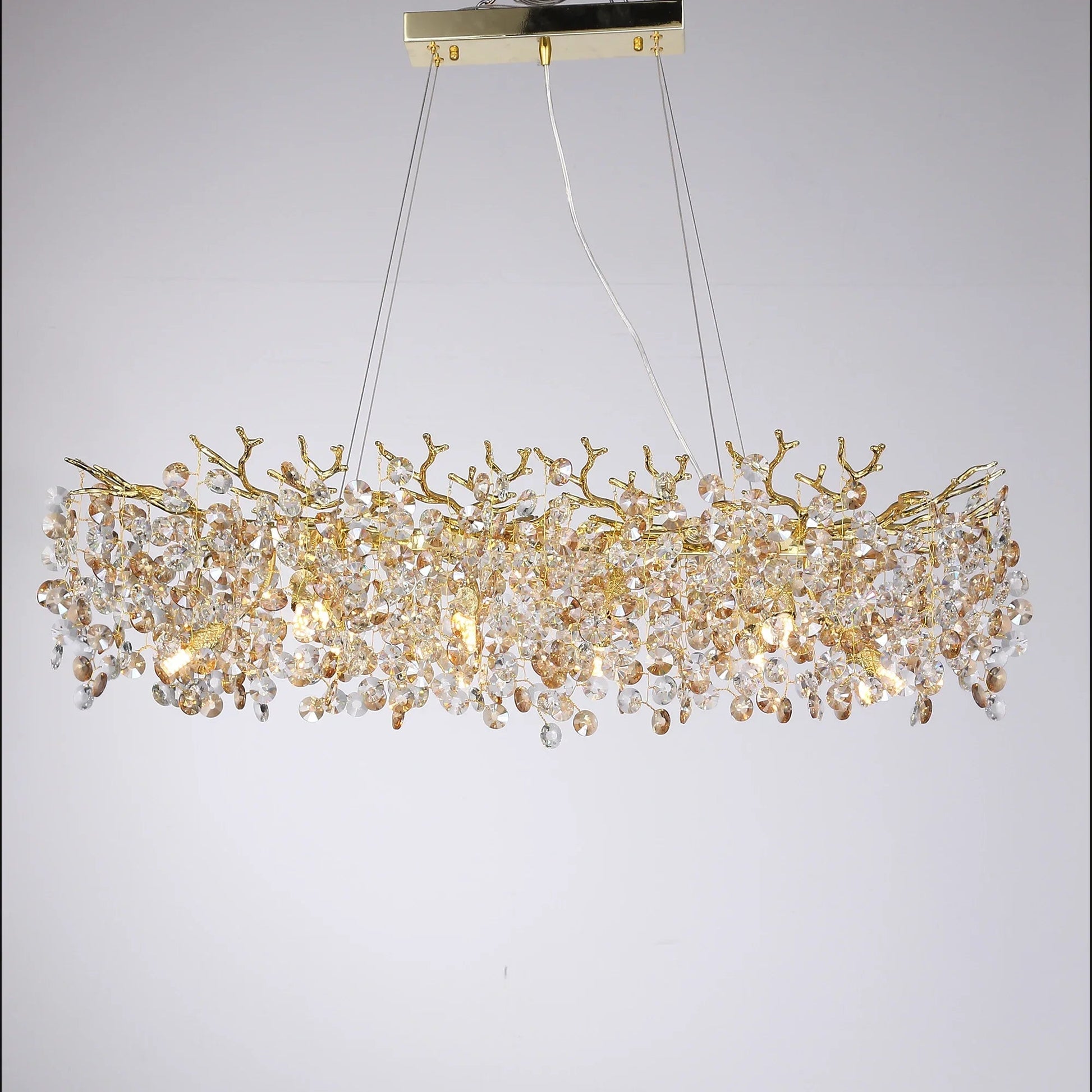 Murogino Luxury Crystal Tree Branch LED Chandelier - Lumen Attic