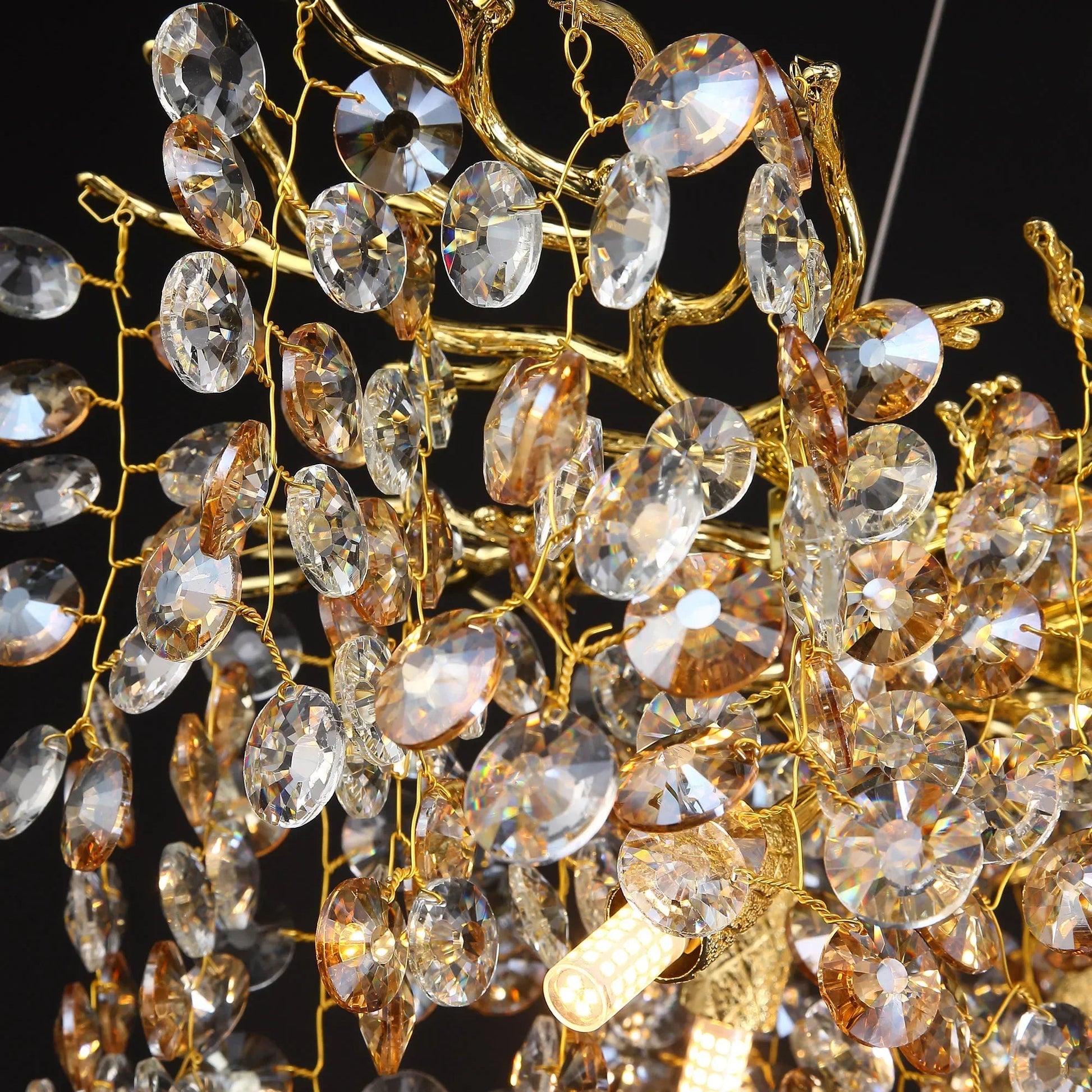 Murogino Luxury Crystal Tree Branch LED Chandelier - Lumen Attic